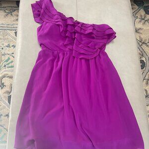 Chelsea & Violet purple chiffon asymmetrical dress - M